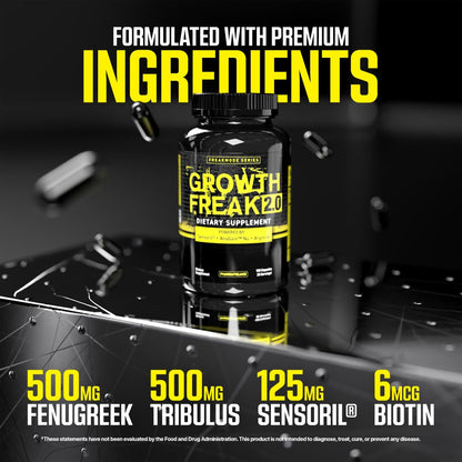 PharmaFreak Growth Freak 2.0 – Men's Daily PCT: Vitality, Strength & Hair