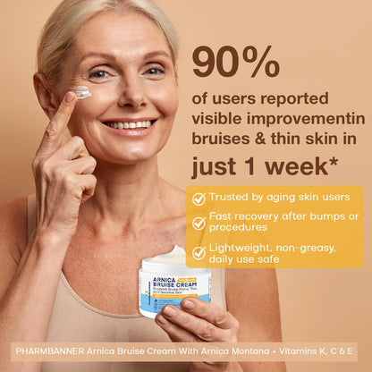 PHARMBANNER Arnica Bruise Cream Extra Strength – Fast-Acting with Vitamins K C E