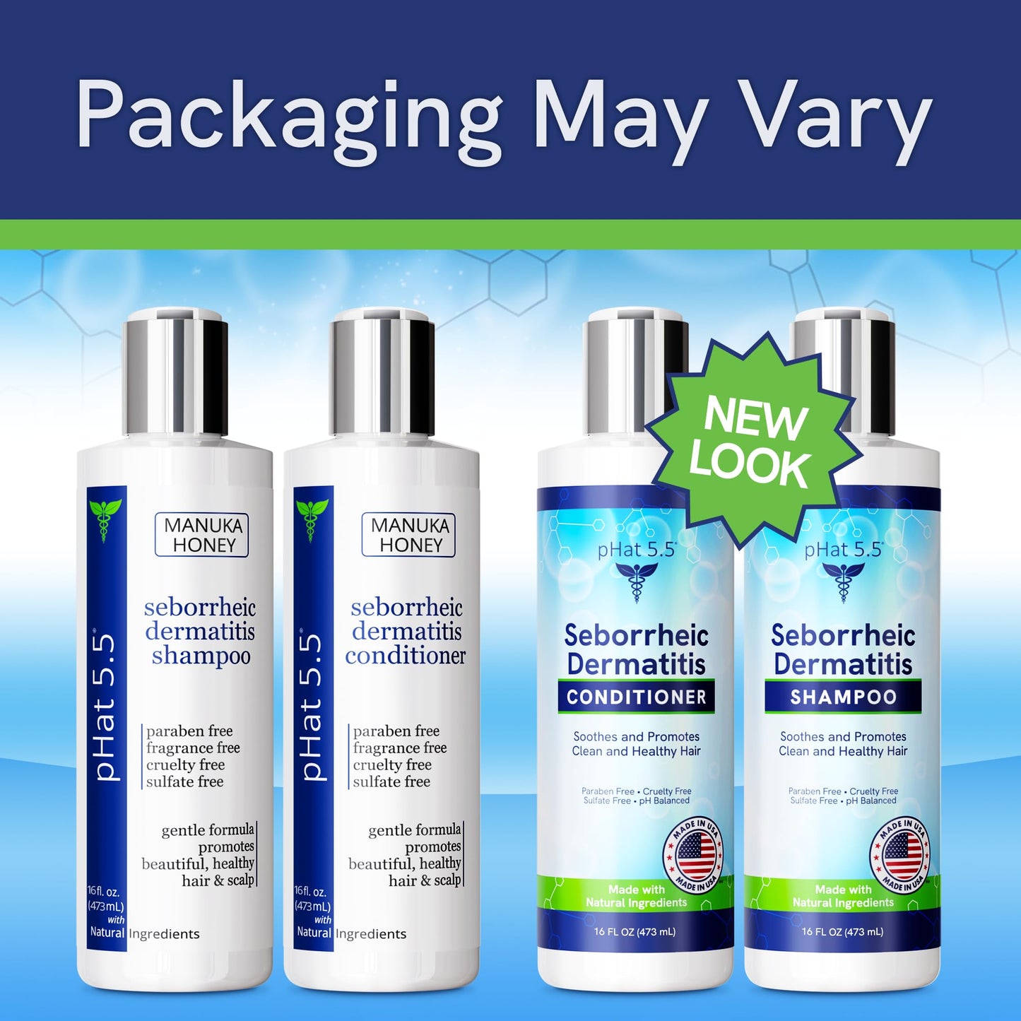 pHat 5.5 Sulfate-Free Fragrance-Free Shampoo & Conditioner for Sensitive Scalp