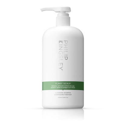 Philip Kingsley Flaky Scalp Shampoo | Hydrating, Calming Care for Flaky, Itchy, Dry or Oily Scalps | 1L Pump