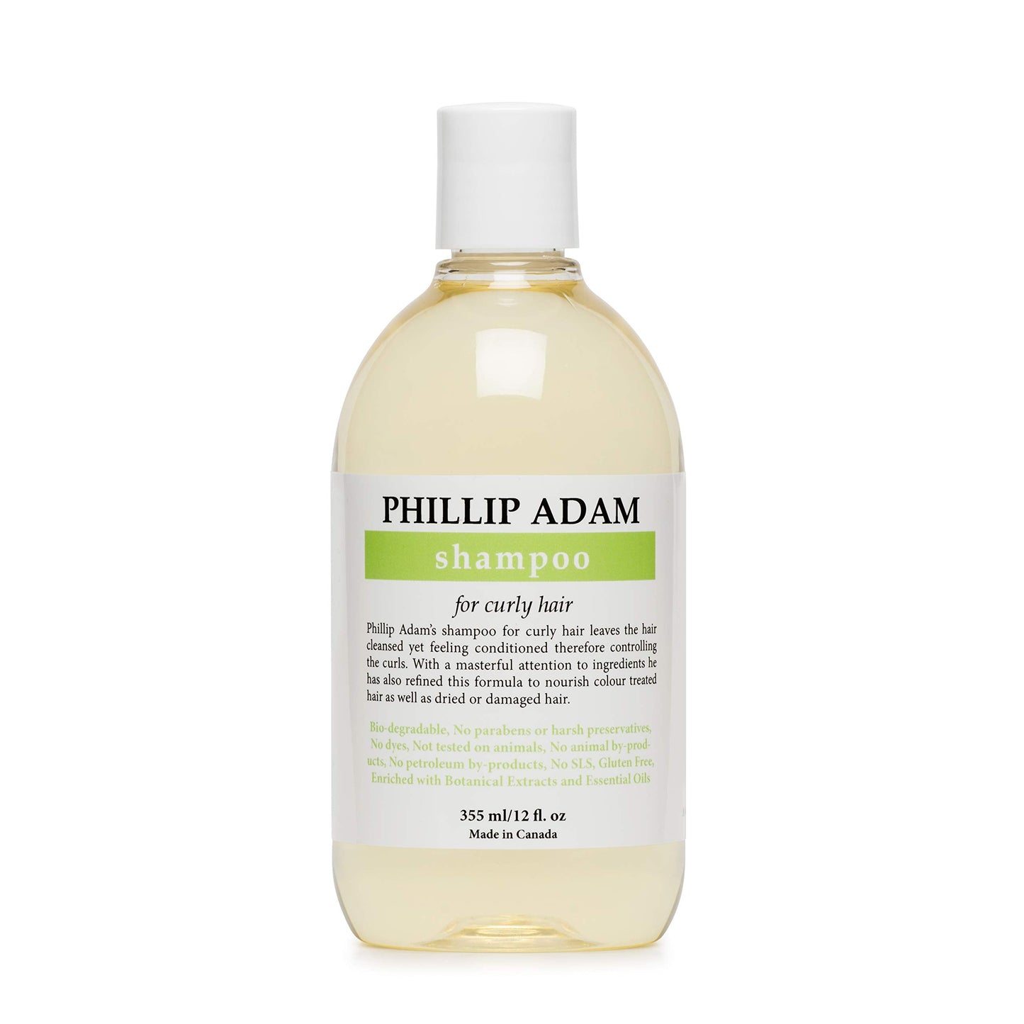 Phillip Adam Curly Hair Shampoo – Hydrating & Nourishing, Sulfate & Paraben Free, 12 oz