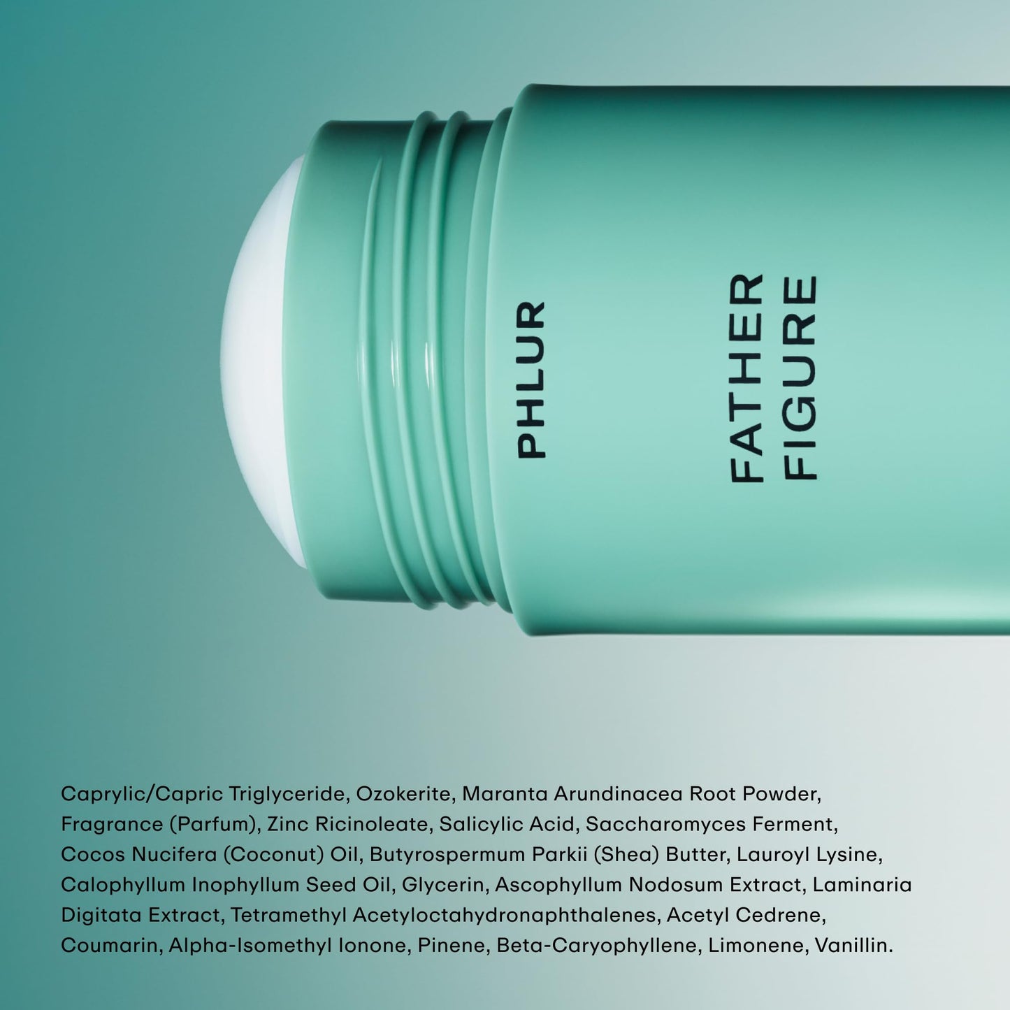 PHLUR Father Figure Natural Deodorant - 48-Hour Odor Protection, Aluminum & Baking Soda Free