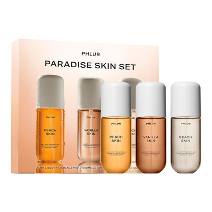 PHLUR Paradise Skin Set – Travel-Size Fragrance Mist Trio (3 x 3 oz)