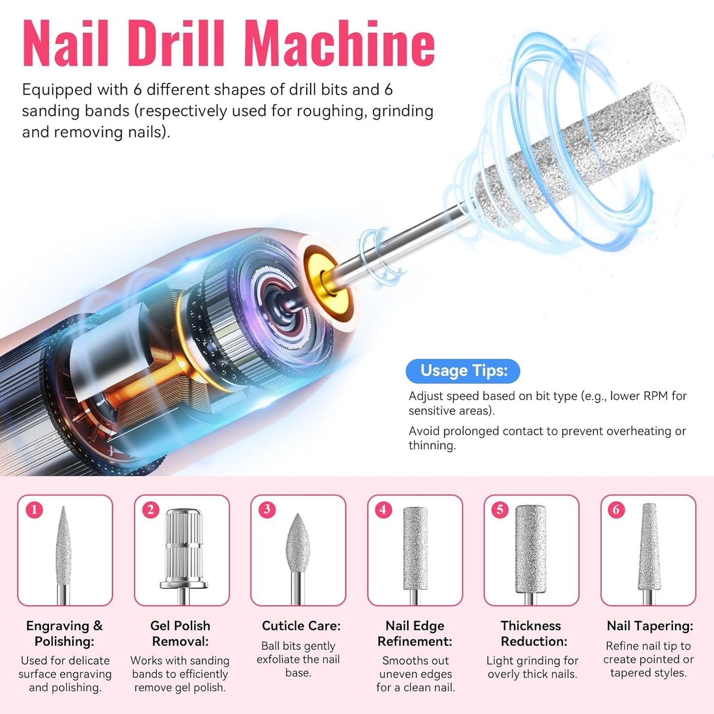 PHOENIXY 58 PCS Gel Nail Kit – 40 Colors, UV Lamp & Drill, 5 Top Coats, At-Home Nail Salon Gift for Women