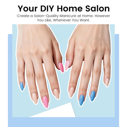 Phoenixy Gel Nail Polish Kit with UV Light – 55 Colors for DIY Manicures