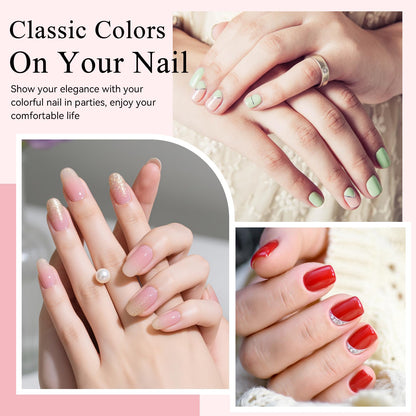 Phoenixy Gel Nail Polish Set – 25 Colors + Base & Top Coats, All-Season UV Gel