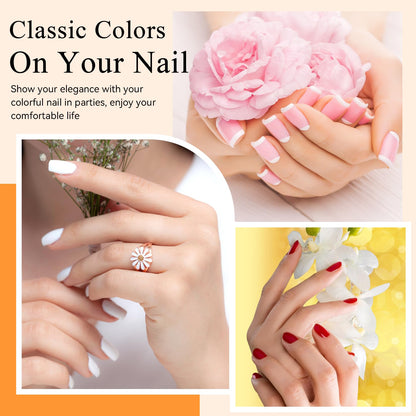 Phoenixy 30-Piece Gel Nail Polish Set – 25 Colors with Base & Top Coats | Gift-Worthy for Women