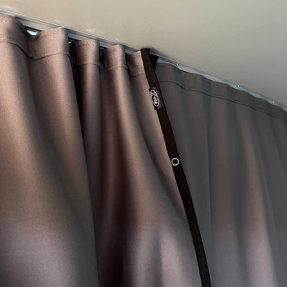 For VW T6,T6.1 Transporter Cab Divider Curtain Kit with Rail Premium Quality - Van-X