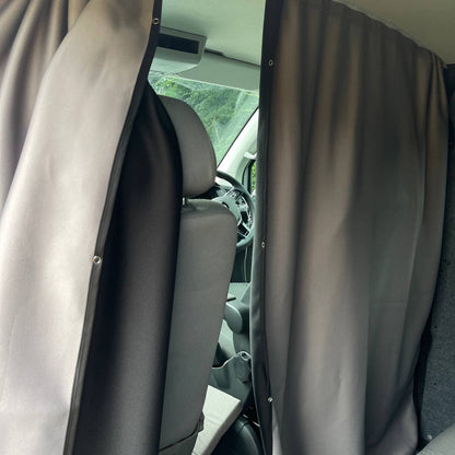 For VW T6,T6.1 Transporter Cab Divider Curtain Kit with Rail Premium Quality - Van-X