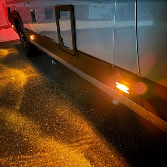 For Fiat Ducato Signal Mark Cover/Guard - Gloss Black | Van-X