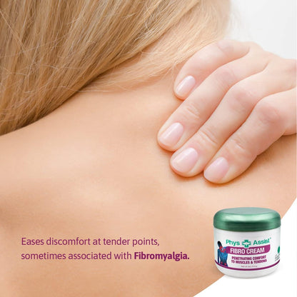 PhysAssist Fibro Cream Deep Soothing — Head-to-Toe Relief, 3 Jars (12 oz)