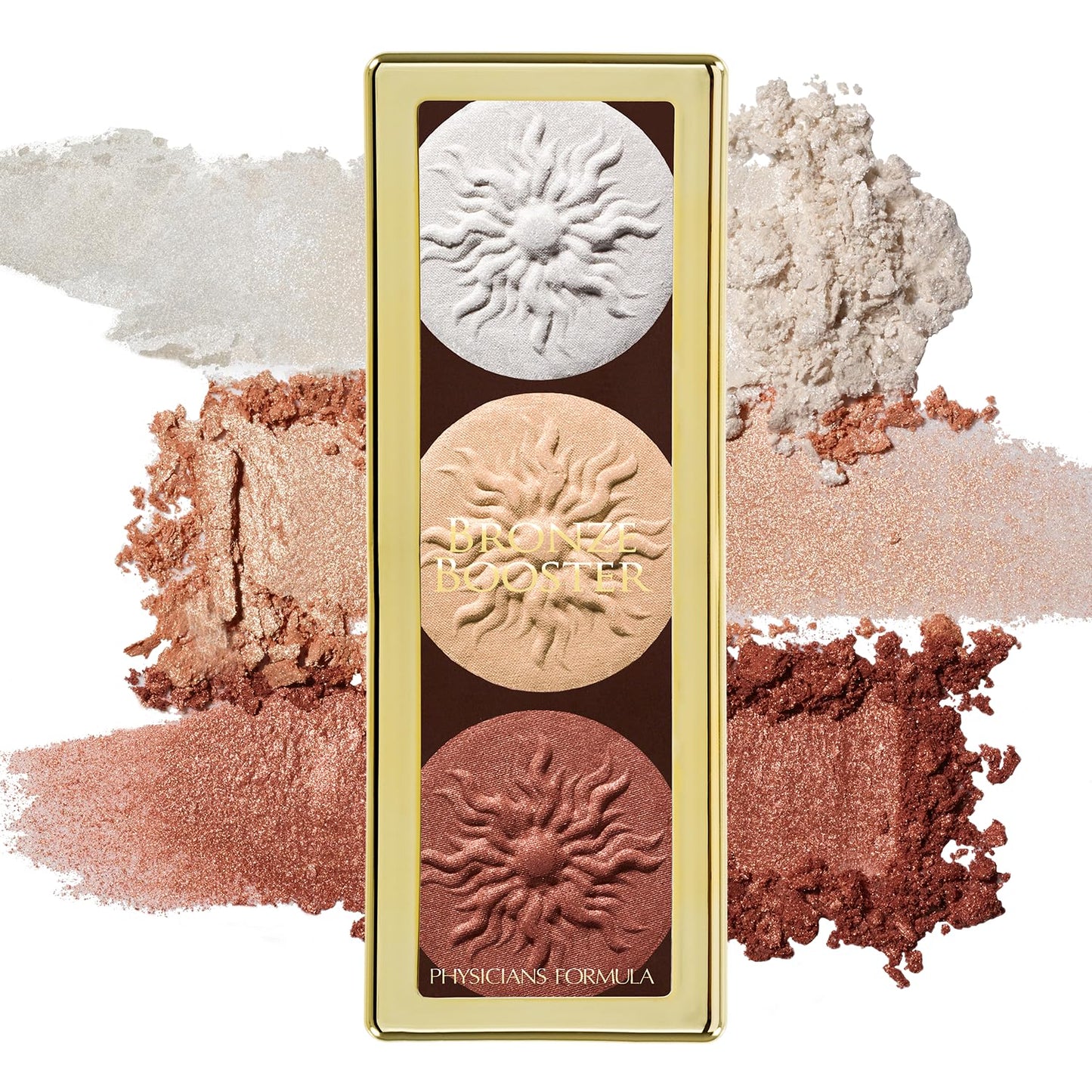 Physicians Formula Bronze Booster Palette with Brush – Buildable Highlight & Contour, Shimmer Glow