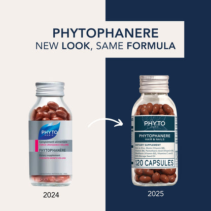 PHYTO Phytophanère 100% Natural Hair & Nails Support – 4-Month Supply