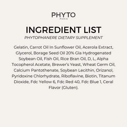 PHYTO Phytophanère 100% Natural Hair & Nails Support – 4-Month Supply