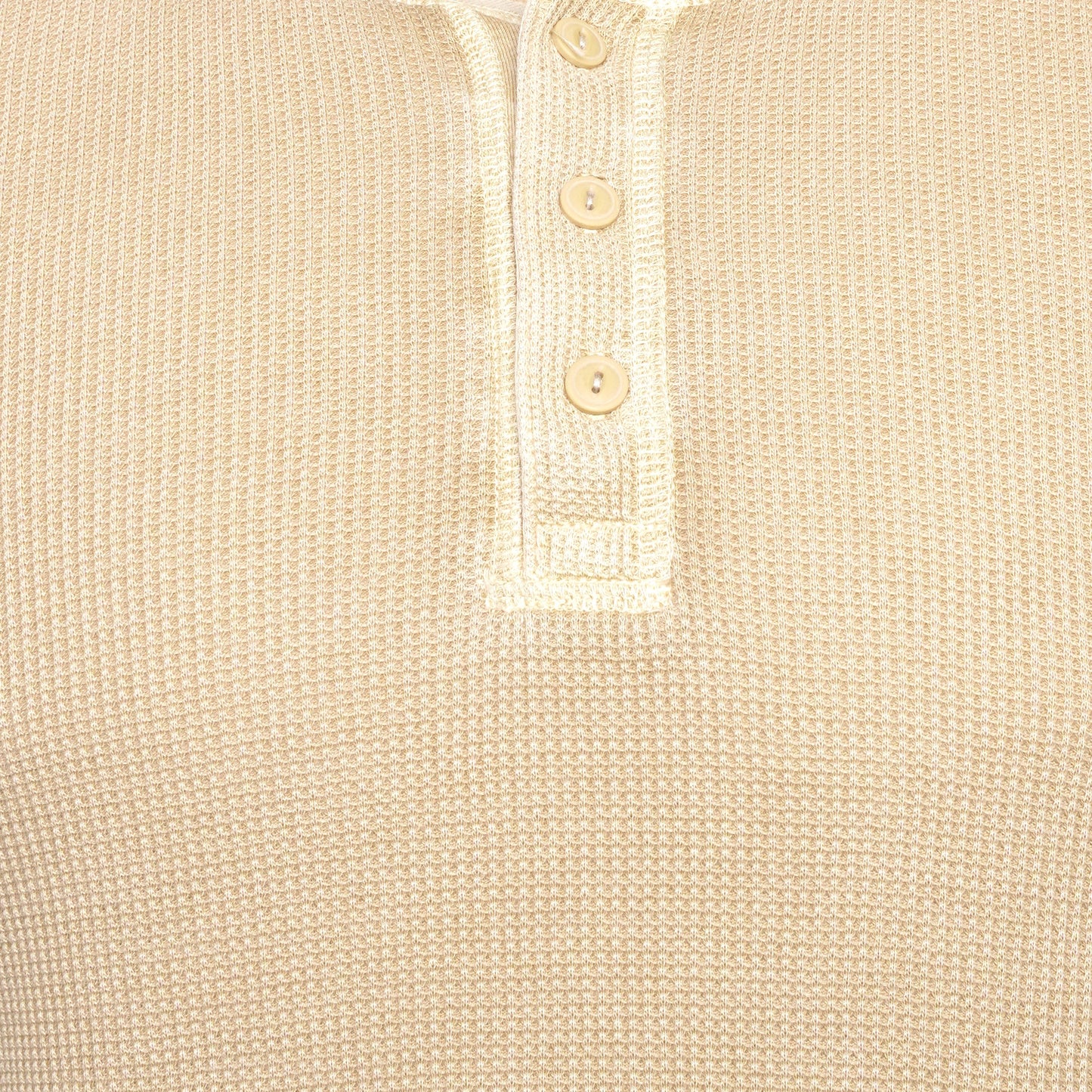M&S Henley Waffle Long Sleeve Top
