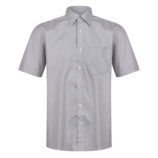 Kustom Kit Short Sleeve Button Up Poplin Shirt