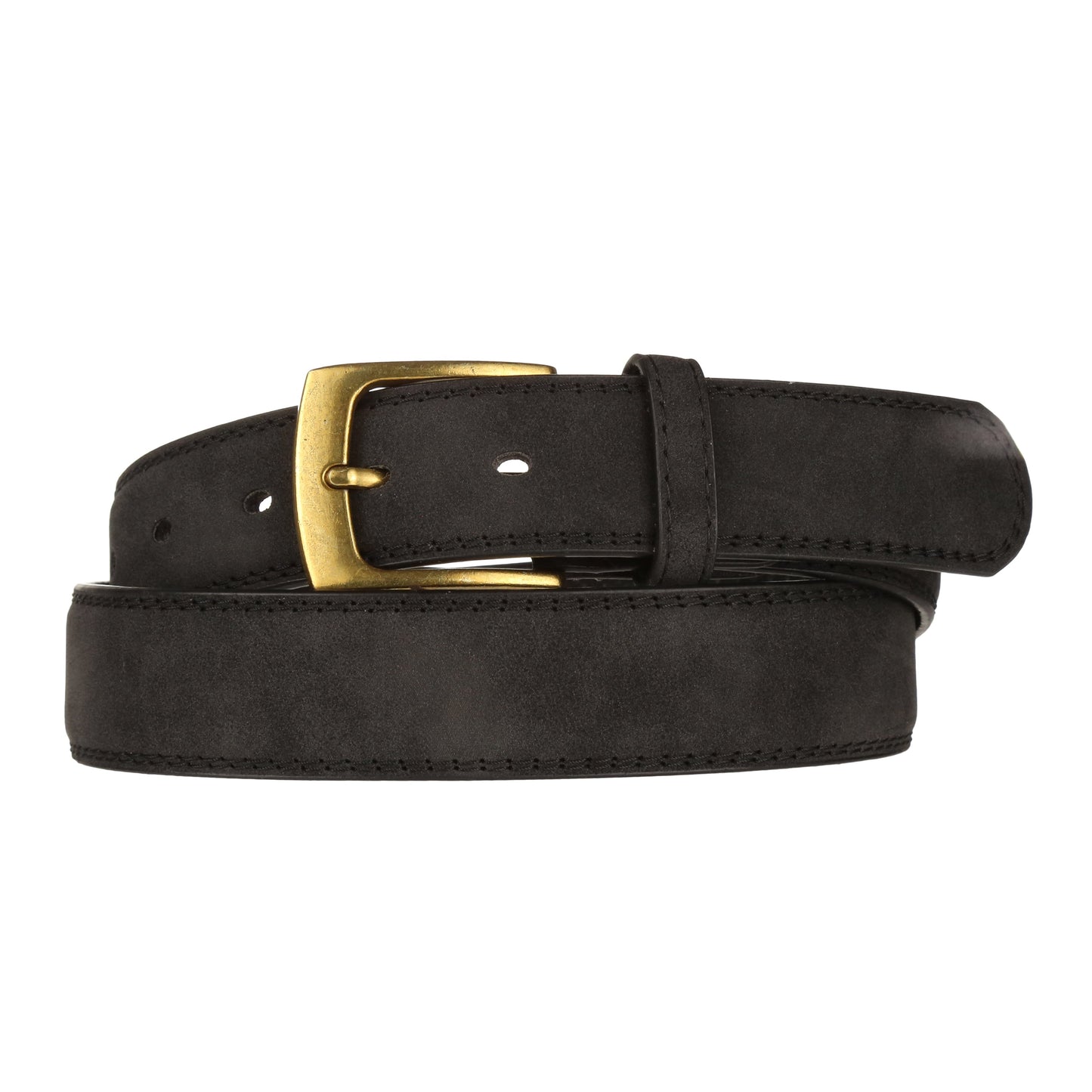 Forest 1.25" Wide Bonded Nubuck Leather Belt