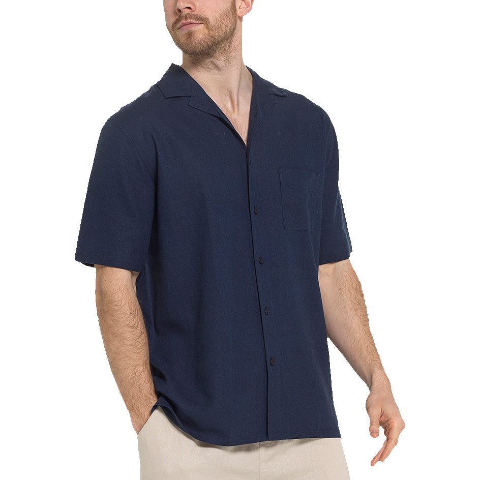Indigo Roc Linen Blend Shirt