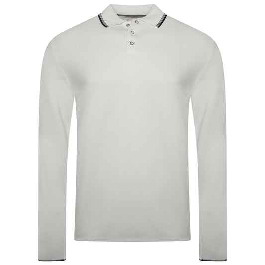M&S Long Sleeve Cotton Modal Polo Shirt