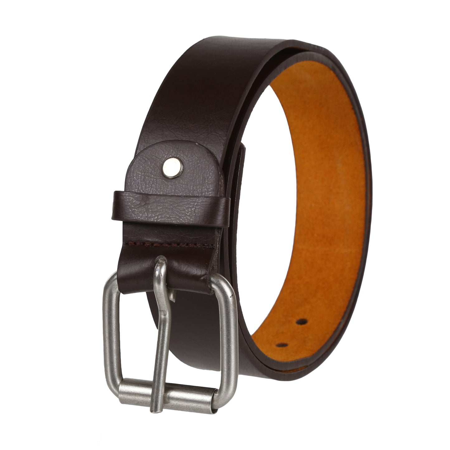 Forest 1.5" Wide Thick Buckle Bonded Leather Belt