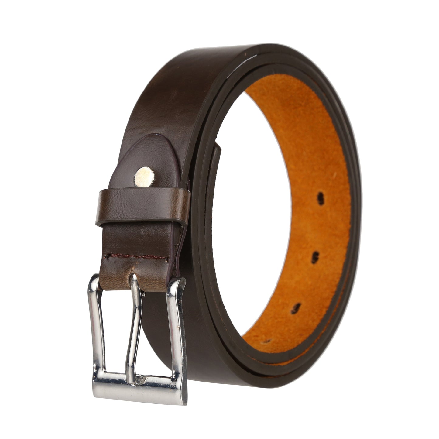 Forest 1" Wide Square Buckle Bonded Leather Belt