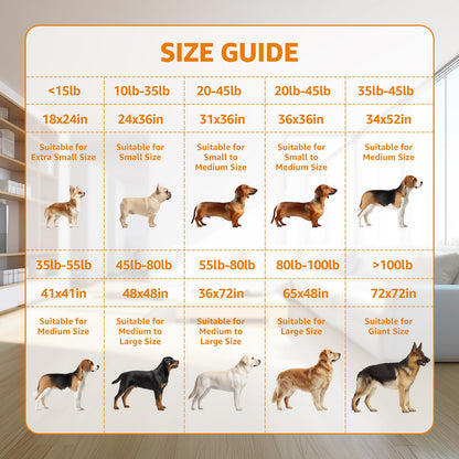 PICK FOR LIFE Washable Dog Pee Pad 72x72 Extra Large – Reusable, Leakproof, Non-Slip