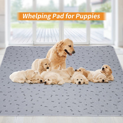 PICK FOR LIFE Washable Dog Pee Pad 72x72 Extra Large – Reusable, Leakproof, Non-Slip