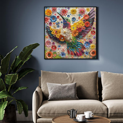 PICKFORU Hummingbird 1000-Piece Puzzle for Adults – Flower & Nature Garden Quilling Art