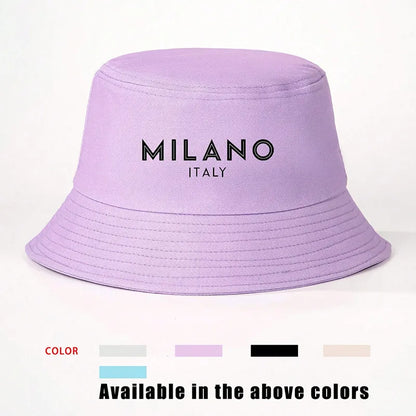 Women's Vacation Classic Style Letter English Letters Flat Eaves Bucket Hat