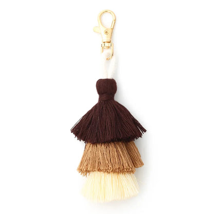 Vacation Simple Style Multicolor Alloy Cloth Keychain
