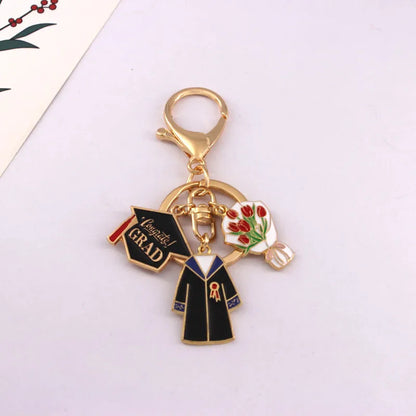 Students in the college entrance examination key chain to be no. 1 doctoral cap graduation season refueling inspirational jewelry pendant gift