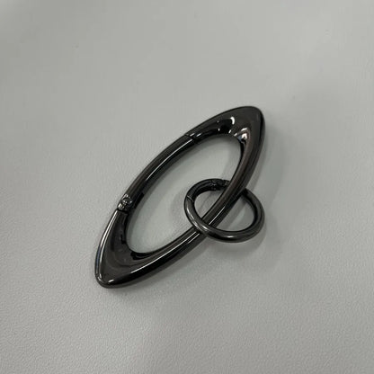 Oval Keychain High-value Accessories Mountaineering Buckle Design Fashion Accessories cleanfit Niche Waist Hanging Ornaments
