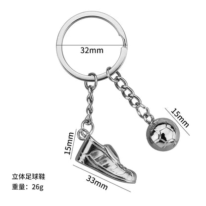 fashion football alloy unisex keychain 1 piece