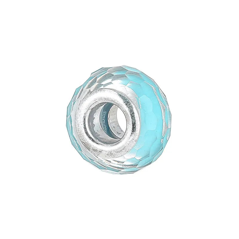 1 Piece 15*15mm Alloy Resin Geometric Polished Beads