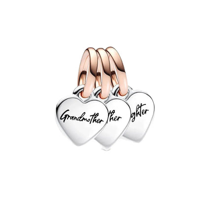 1 Piece Copper Zircon Round Leaves Heart Shape Pendant