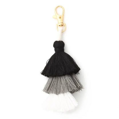 Vacation Simple Style Multicolor Alloy Cloth Keychain