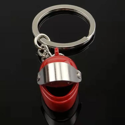 Personalized motorcycle helmet small gift key chain creative car advertising car key chain pendant