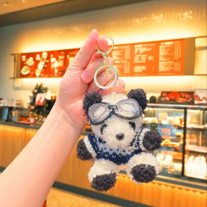 Cartoon Style Bear Polyester Women's Keychain