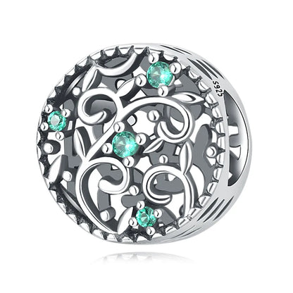 1 Piece Diameter 10mm 925 Sterling Silver Zircon Heart Shape Flower Jewelry Accessories