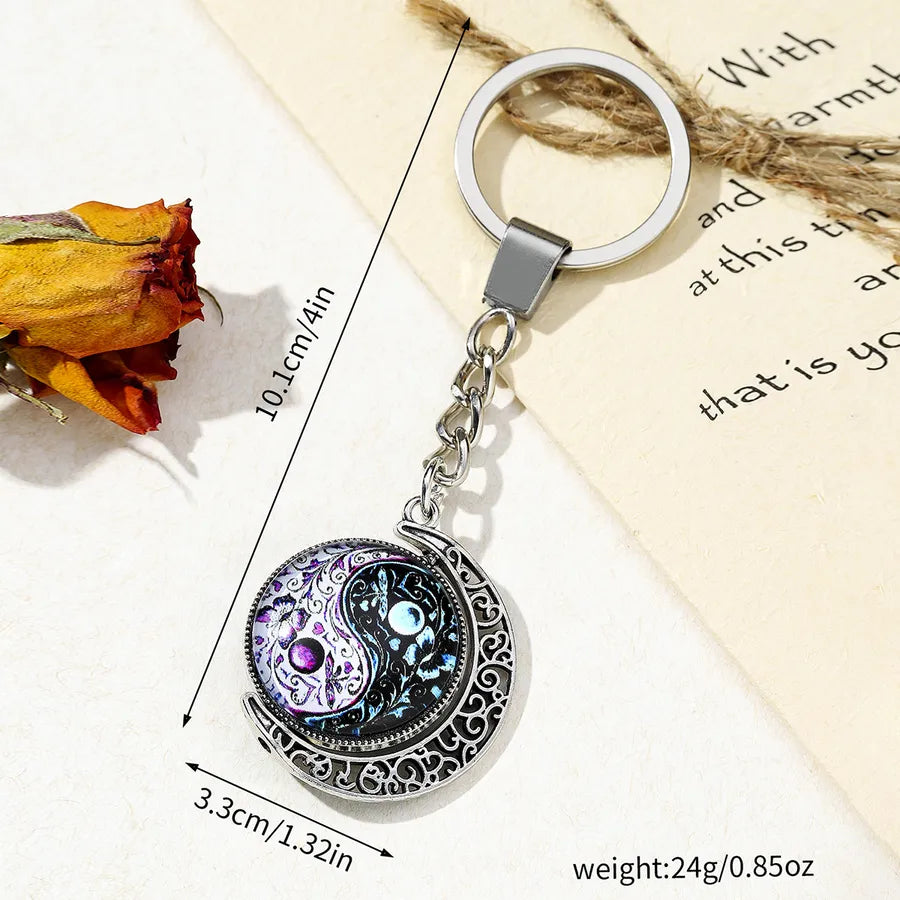 classic style streetwear gossip metal unisex bag pendant keychain
