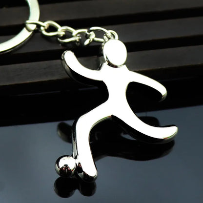 fashion football alloy unisex keychain 1 piece