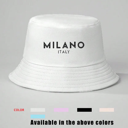 Women's Vacation Classic Style Letter English Letters Flat Eaves Bucket Hat