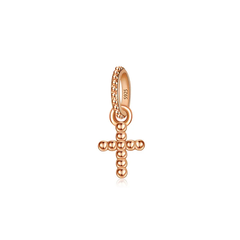 1 Piece 10 * 15mm White Copper Zircon Dreamcatcher Crown Polished Pendant Beads Jewelry Accessories