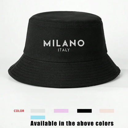 Women's Vacation Classic Style Letter English Letters Flat Eaves Bucket Hat