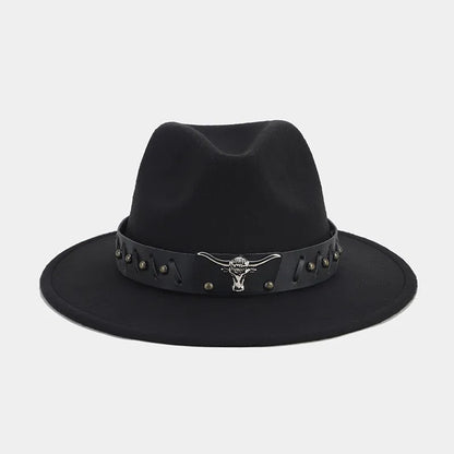 women's elegant basic solid color big eaves fedora hat