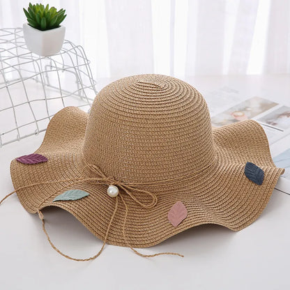 Women's Korean Style Flower Flowers Side Of Fungus Straw Hat