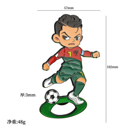 fashion football alloy unisex keychain 1 piece