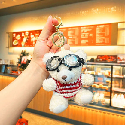 Cartoon Style Bear Polyester Women's Keychain