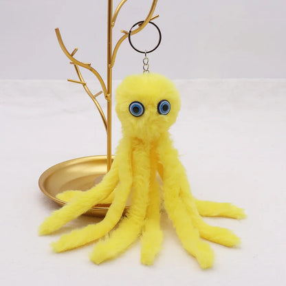 Simple Style Classic Style Solid Color Imitate rex rabbit fur Women's Keychain