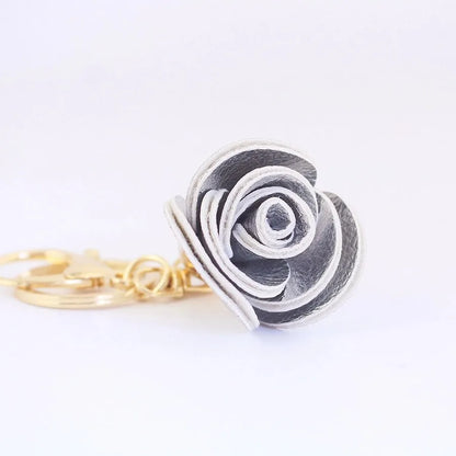 Simple Style Flower Zinc alloy Women's Bag Pendant Keychain